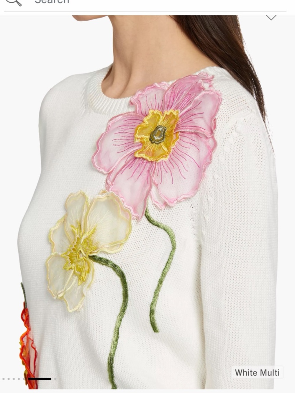 NWT XL Oscar de la Renta sweater
poppies - cotton organic sweater